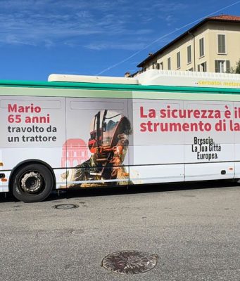A Brescia il bus della prevenzione e della sicurezza sul lavoro
