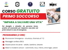 “Impara a salvare una vita”: corso gratuito di primo soccorso