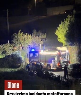 Drammatico scontro a Bione, morto un 16enne