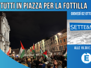 Sette&Mezzo da piazza Duomo, “tutti in piazza per la Flottilla”