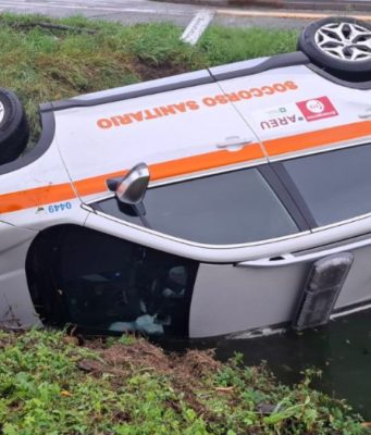 Automedica fuori strada a Orzinuovi: salvo il conducente