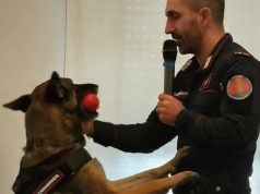 Gli studenti del Canossiano incontrano i Carabinieri Forestali e il cane Senna
