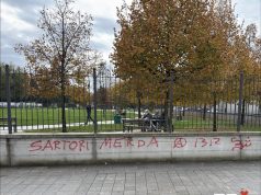 L’insulto al Questore sul muro del Parco. La condanna bipartisan