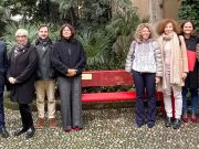 La Provincia inaugura la panchina rossa di Palazzo Martinengo