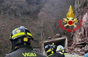 Frana a Pisogne: verifiche in corso. Nessun coinvolto