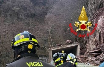 Frana a Pisogne: verifiche in corso. Nessun coinvolto