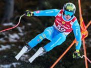 Sci: Franzoni splendido terzo nel SuperG in Val Gardena