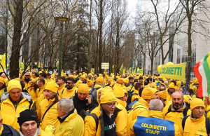 Coldiretti in piazza a Strasburgo per fermare l’accordo Ue-Mercosur