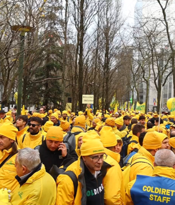 Coldiretti in piazza a Strasburgo per fermare l’accordo Ue-Mercosur