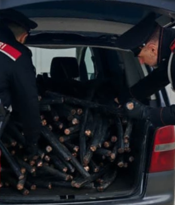 Fermati con una tonnellata di rame. Un complice è ancora in fuga