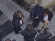 Francesco Renga in centro a Brescia: riprese tra le vie della città