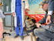 Guardia di Finanza, visita speciale in pediatria con i cani cinofili