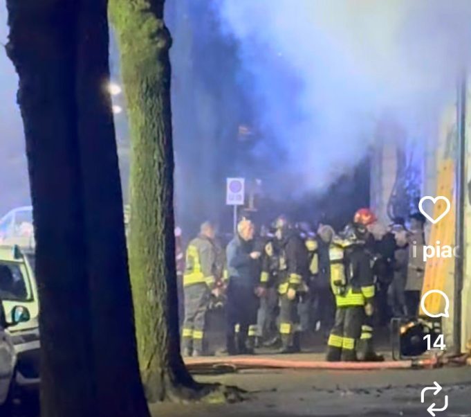 incendio in via monte nero