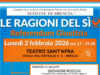 Referendum, “le ragioni del sì”. L’incontro al Sant’Afra