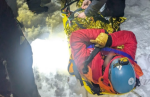 Solo e ferito sulla neve: scialpinista bresciano salvato nella notte