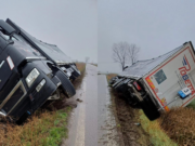 Tir si ribalta sulla provinciale, la strada rimarrà chiusa per 8 ore