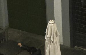 Espleta bisogni in strada, come i cani. Succede alla Pallata