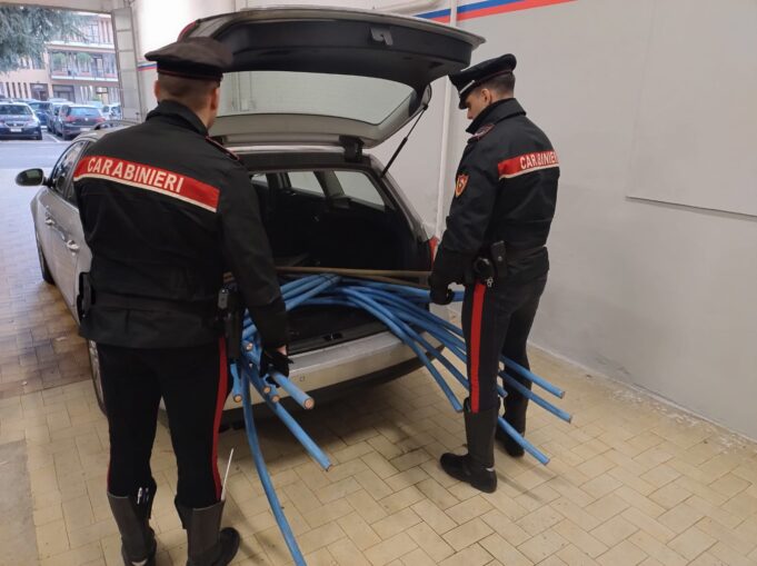 furto cavi rame ex caffaro carabinieri