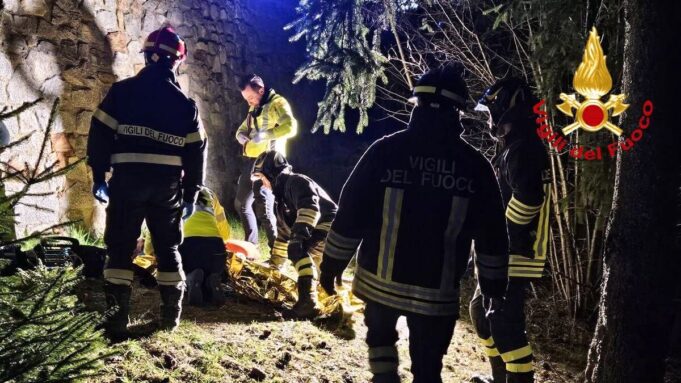 Infortunio a Temù, uomo soccorso nella notte ed elitrasportato