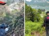 Lancia i rifiuti nella scarpata e scappa, beccato e stangato