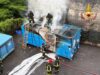 Sarezzo, incendio in azienda di rifiuti: in fiamme un compattatore