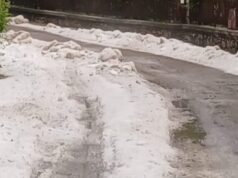 Violenta grandinata in Valle Trompia: ghiaccio, interventi e frane