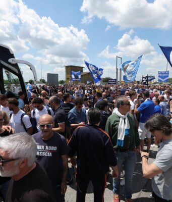 In mille a salutare l’Union Brescia in partenza per Ascoli