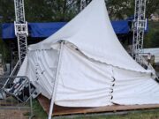 Maltempo, danni ingenti alla Festa della Valverde. Ma stasera sarà tutto ok