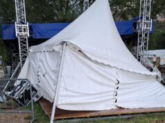 Maltempo, danni ingenti alla Festa della Valverde. Ma stasera sarà tutto ok