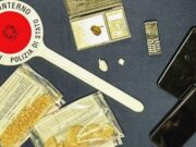 Eroina, cocaina e hashish in casa: arrestato pusher bresciano