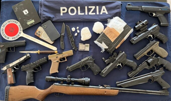 armi e droga ospitaletto poliizia